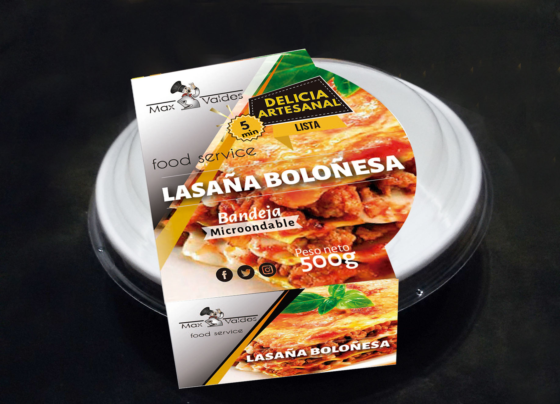 montaje lasaña